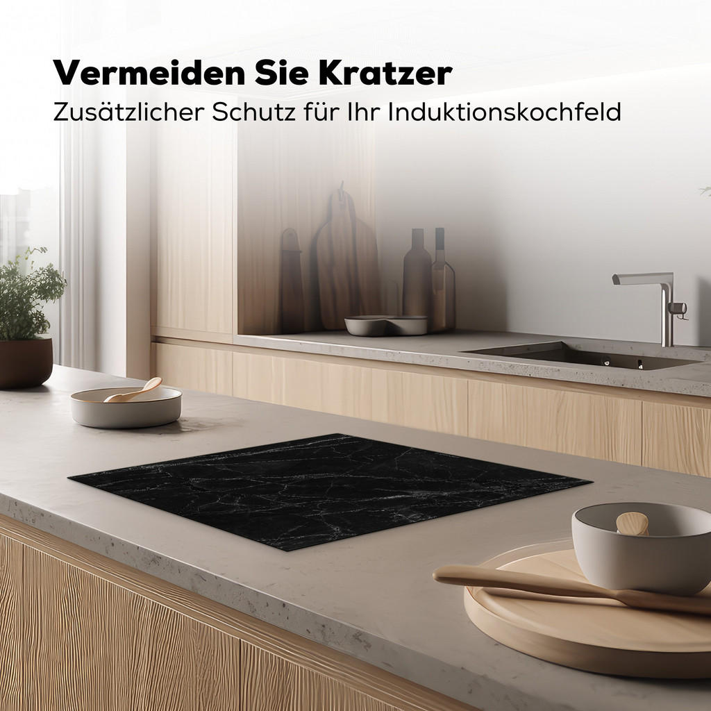 Thumbnail - MuchoWow Herdabdeckplatte, Schwarz, Kunststoff, Rechteckig, 57.6x51.6x0.2 cm, Made in Europe, Küchen, Küchenelektrogerät...