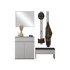 GARDEROBE-SET Simply I - Grau, Holzwerkstoff (92/107/40cm) - MIRJAN24
