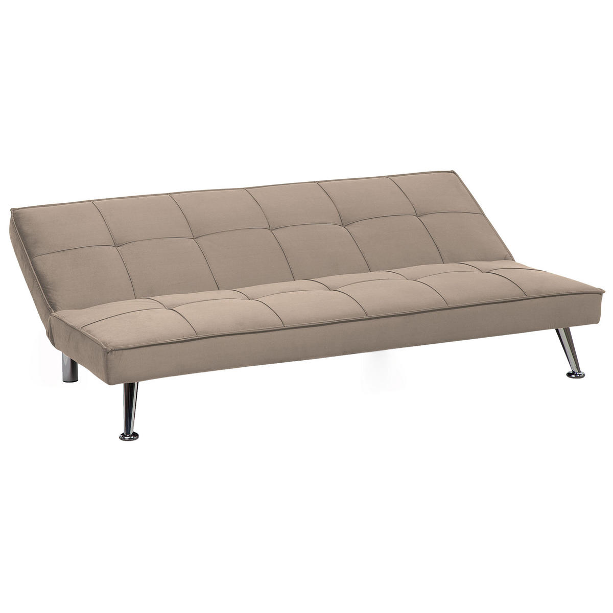 3-SITZER-SCHLAFSOFA Polyester Beige Hasle - Beige, Textil (168/75/88cm) - Beliani