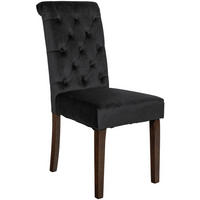 ESSZIMMERSTUHL Lisburn 98x45x63 cm schwarz - Schwarz, Textil (45/98/63cm) - furnicato