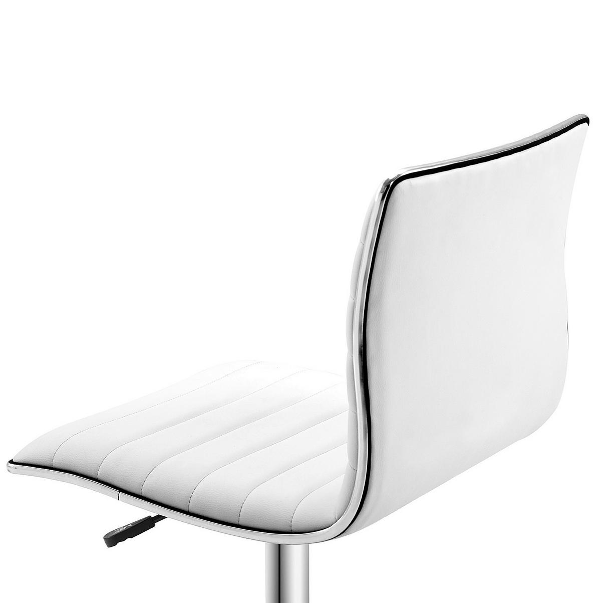 DREHSTUHL 52/78-90/48 cm Weiß aus Kunstleder höhenverstellbar - Weiß, Kunststoff (52/90/48cm) - OKMYHOME