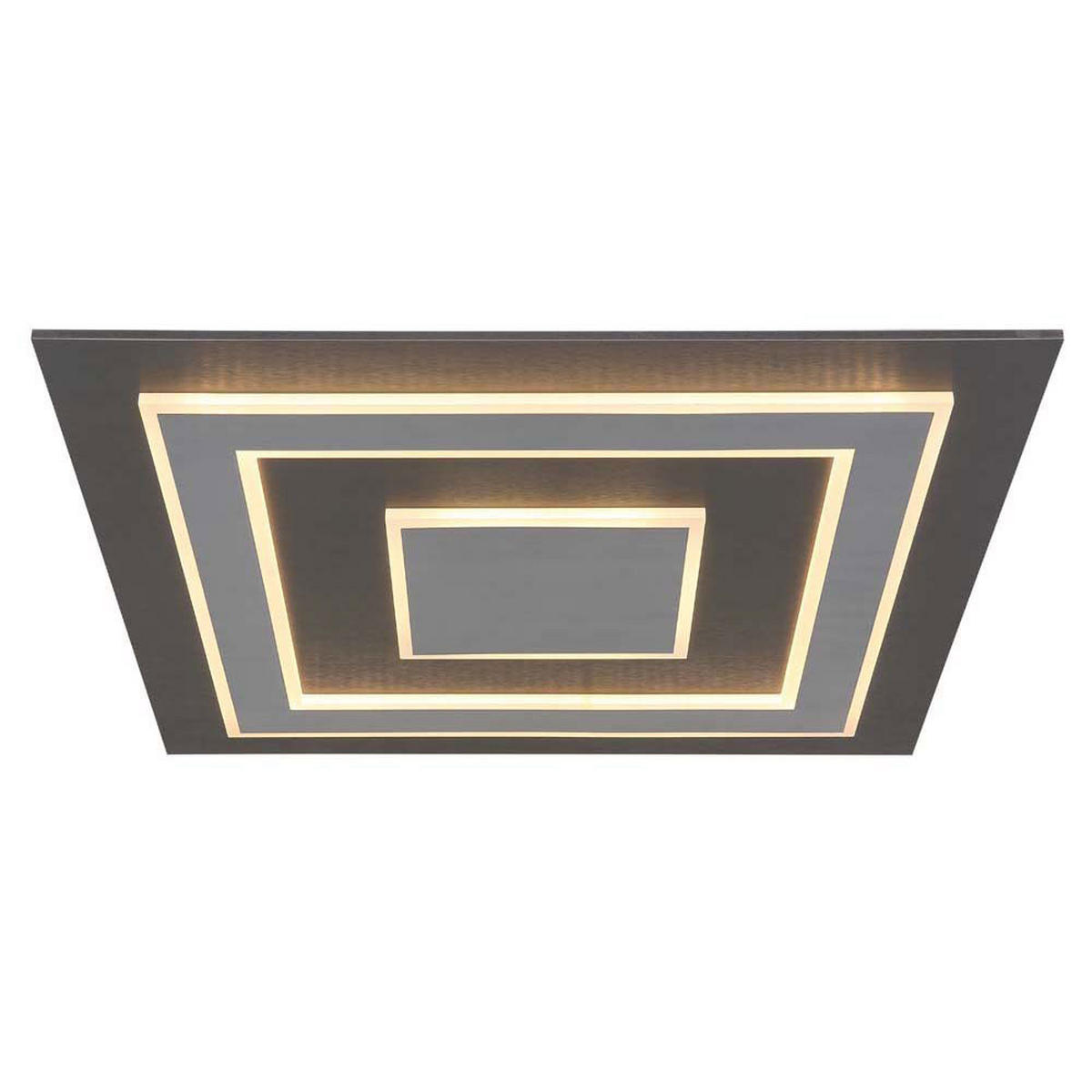 LED DECKENLEUCHTE JAYDEN Anthrazit Grau - Anthrazit, Metall (60/60/5.5cm) - Globo Lighting