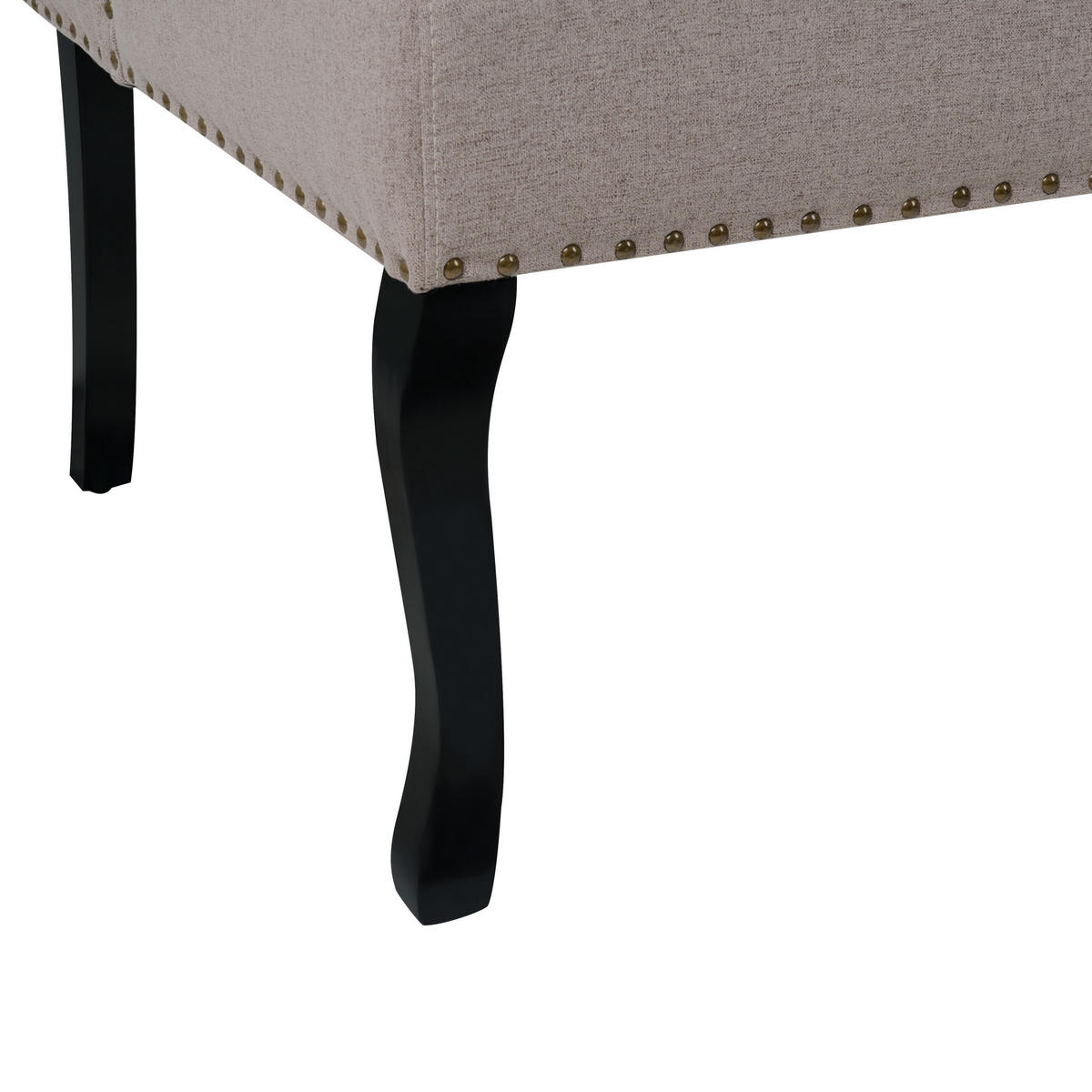 2-SITZER-KÜCHENSOFA hellbraun Torsby - Schwarz/Braun, Textil (154/106/63cm) - Beliani