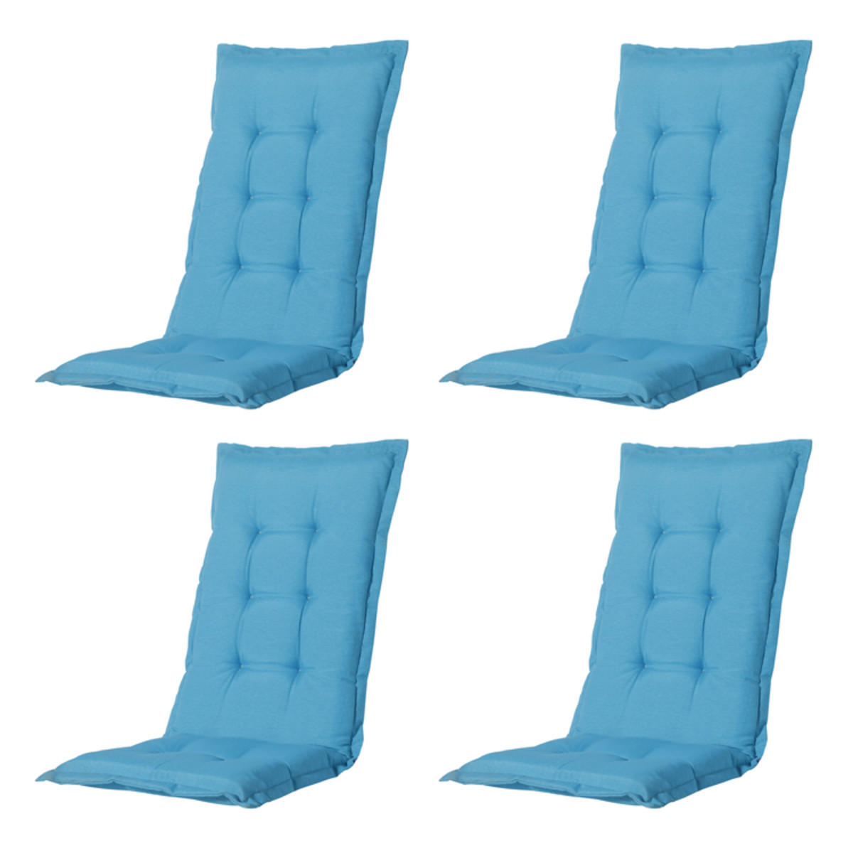 GARTENSTUHLKISSEN Panama 123/50 cm 4er-Set - Blau, Textil (50/7/123cm) - Madison