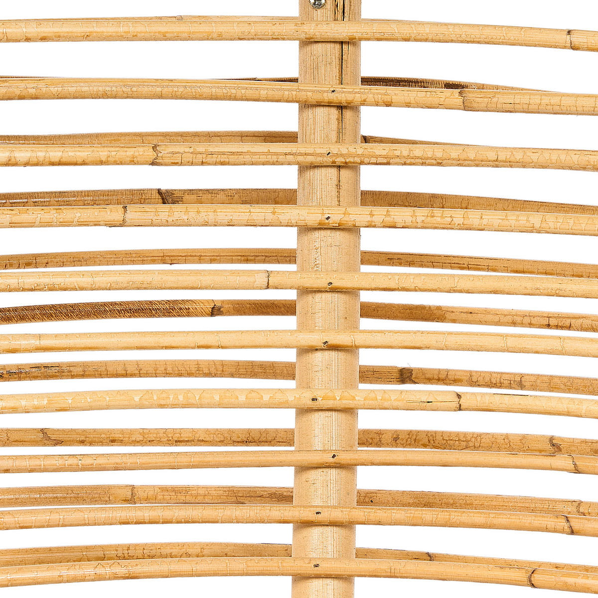 GARTENSTUHL Rattan helles beige Maratea - Beige/Naturfarben, Naturmaterialien (85/85/85cm) - Beliani