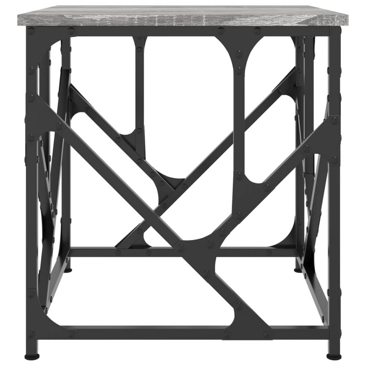 COUCHTISCH Grau Sonoma 45x45x47,5 cm Holzwerkstoff - Grau, Holzwerkstoff (45/45/47.5cm) - furnicato