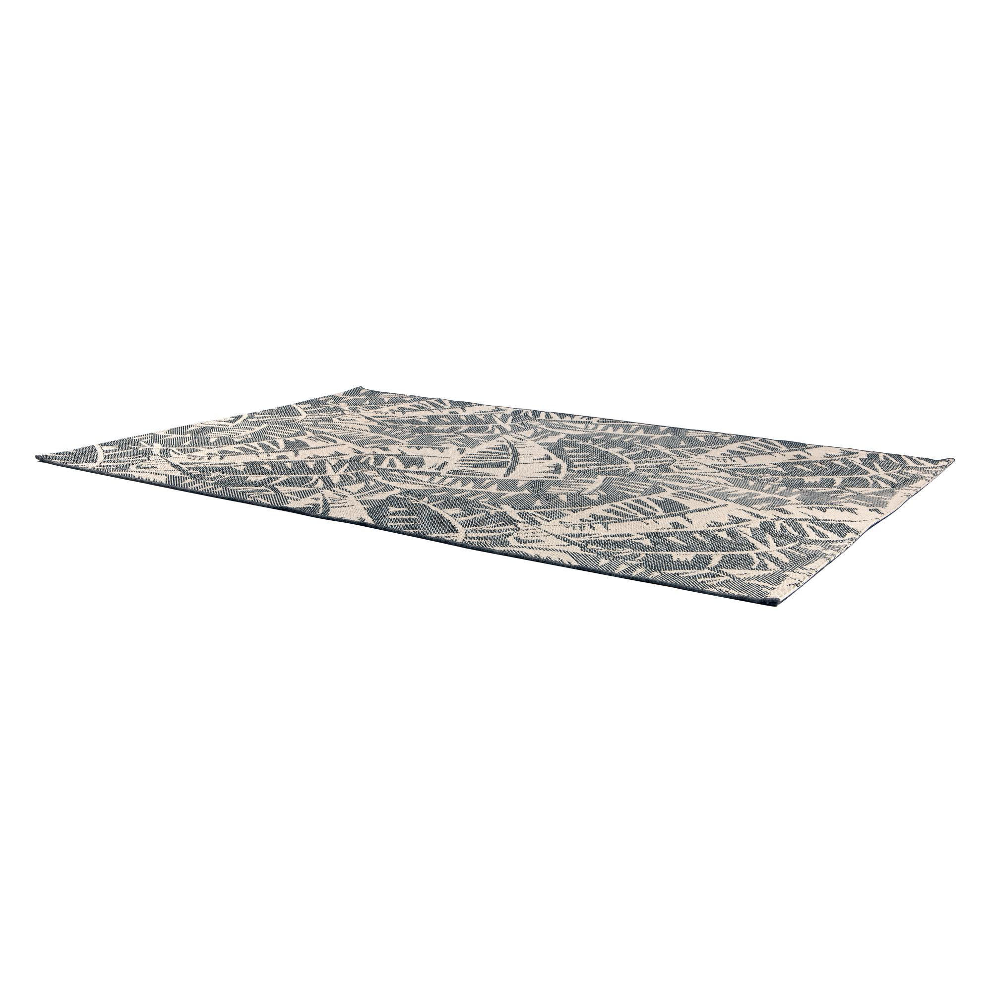OUTDOOR-TEPPICH Amara petrolgrün 160 x 230 cm - Dunkelblau, Textil (160/230cm) - Vivaraise