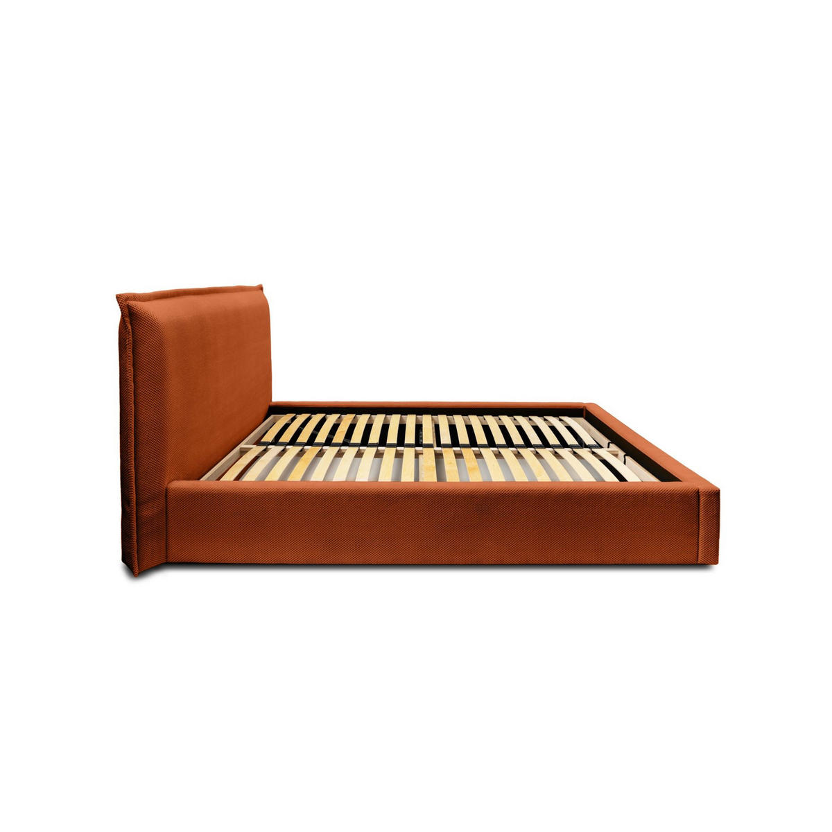 POLSTERBETT Amada In Pop - Kupferfarben, Holzwerkstoff/Textil (180/200cm) - Fun Möbel