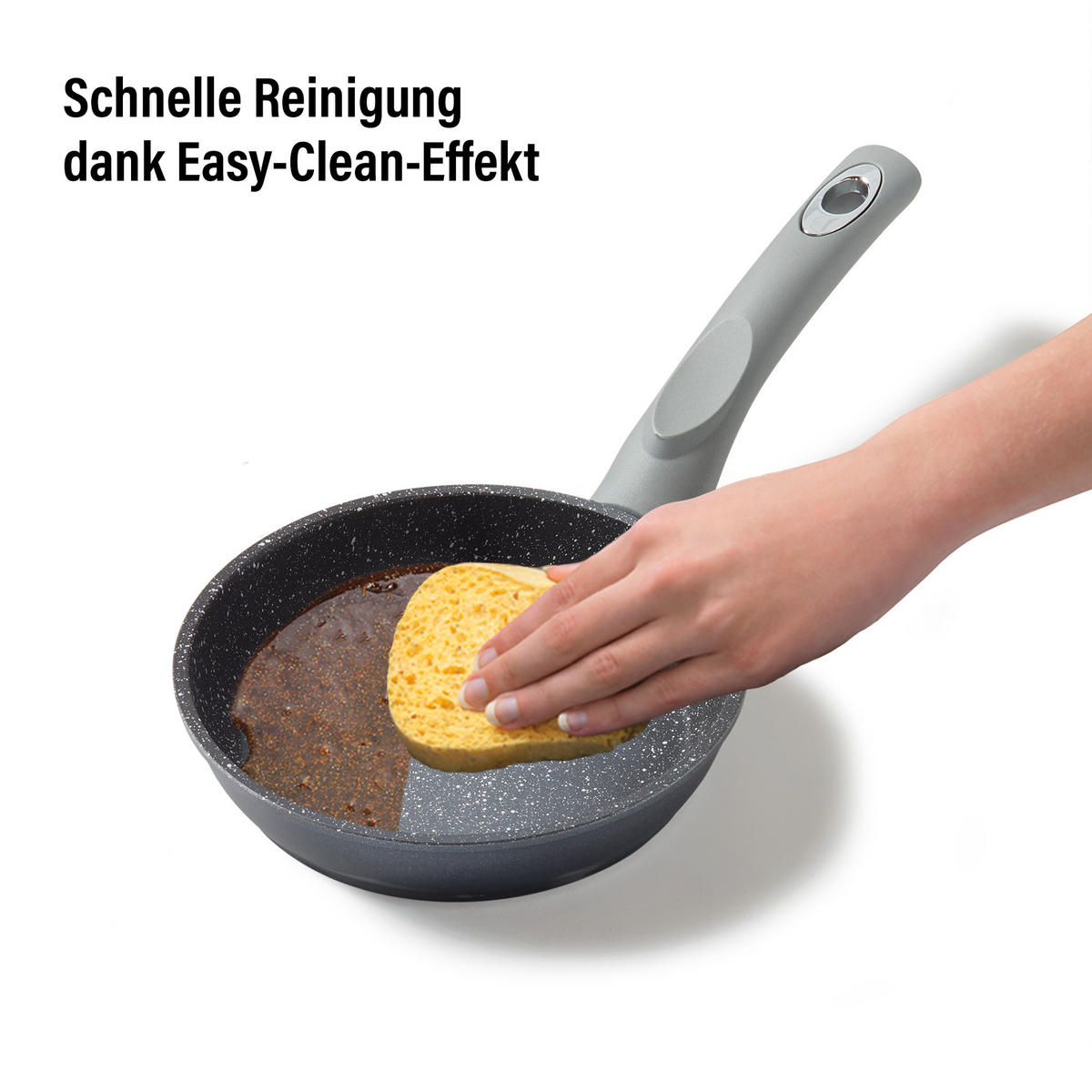 BRATPFANNE - Grau, Metall (16cm) - Stoneline