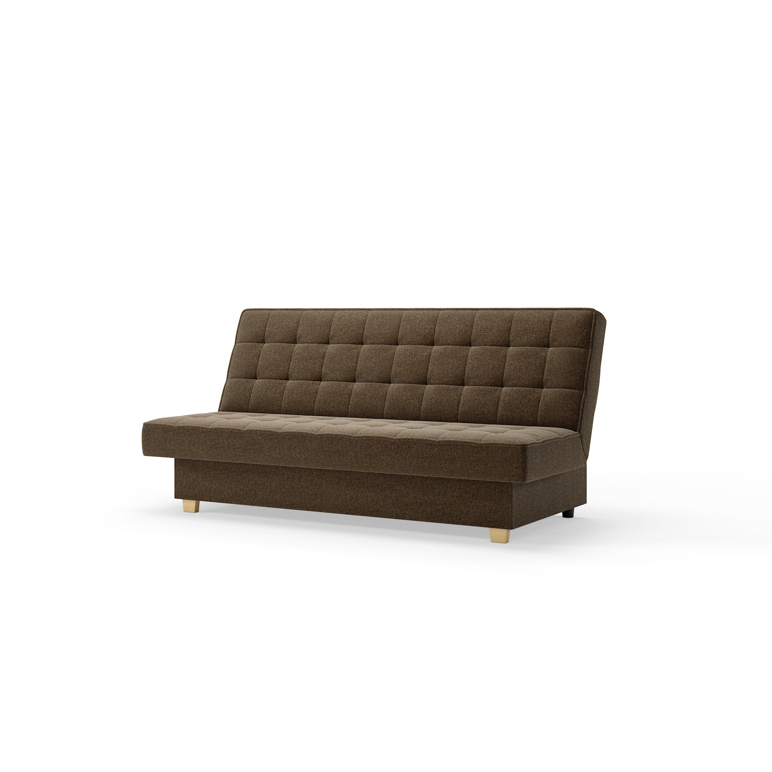 SCHLAFSOFA BELFI - Hellbraun (Twist 06) - Braun, Holzwerkstoff (192/95/92cm) - Möblo