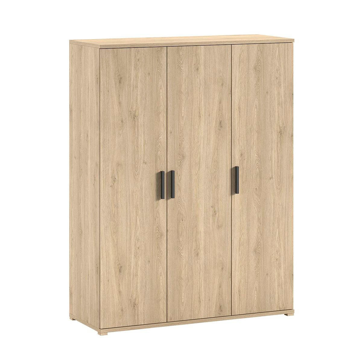 KLEIDERSCHRANK Keelia Eiche Melamin 3 trg Stauraum - Eichefarben, Kunststoff (151/199/59cm) - 58aufmkessel