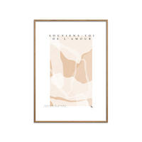 POSTER mit Rahmen Poster & Frame - Collection - Souviens Toi De L'amour - Eichefarben/Naturfarben, Holz/Papier (30/40cm) - Poster&Frame