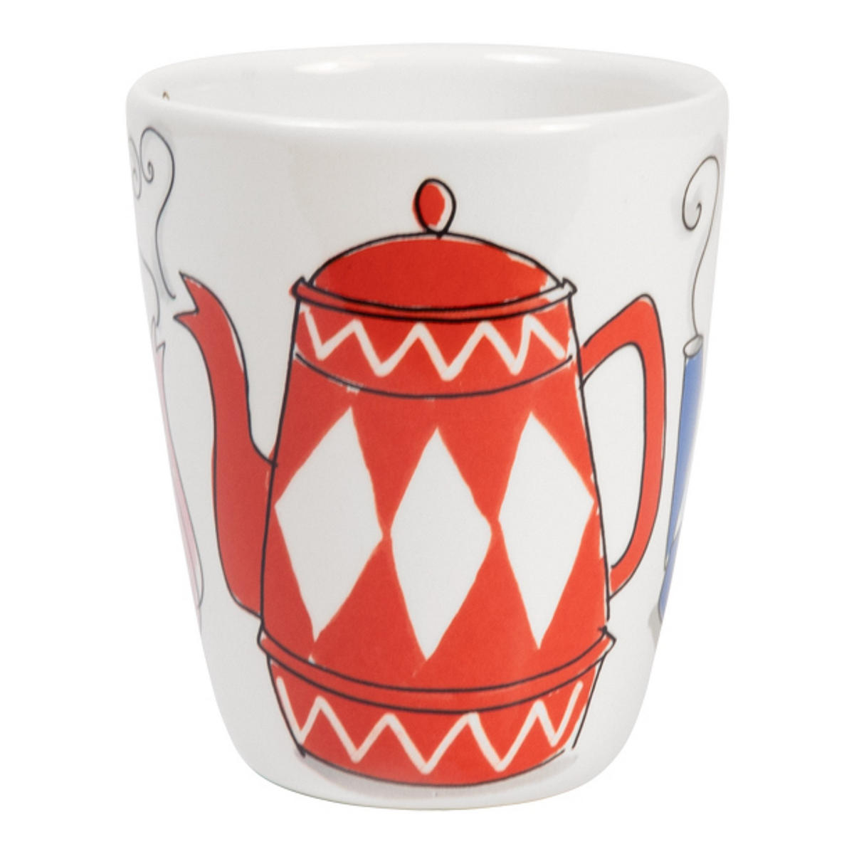 BECHER Gemütliche Tage - Zeit für Tee in Bunt - 350 ml - Multicolor, Keramik (0.35L) - Blond Amsterdam