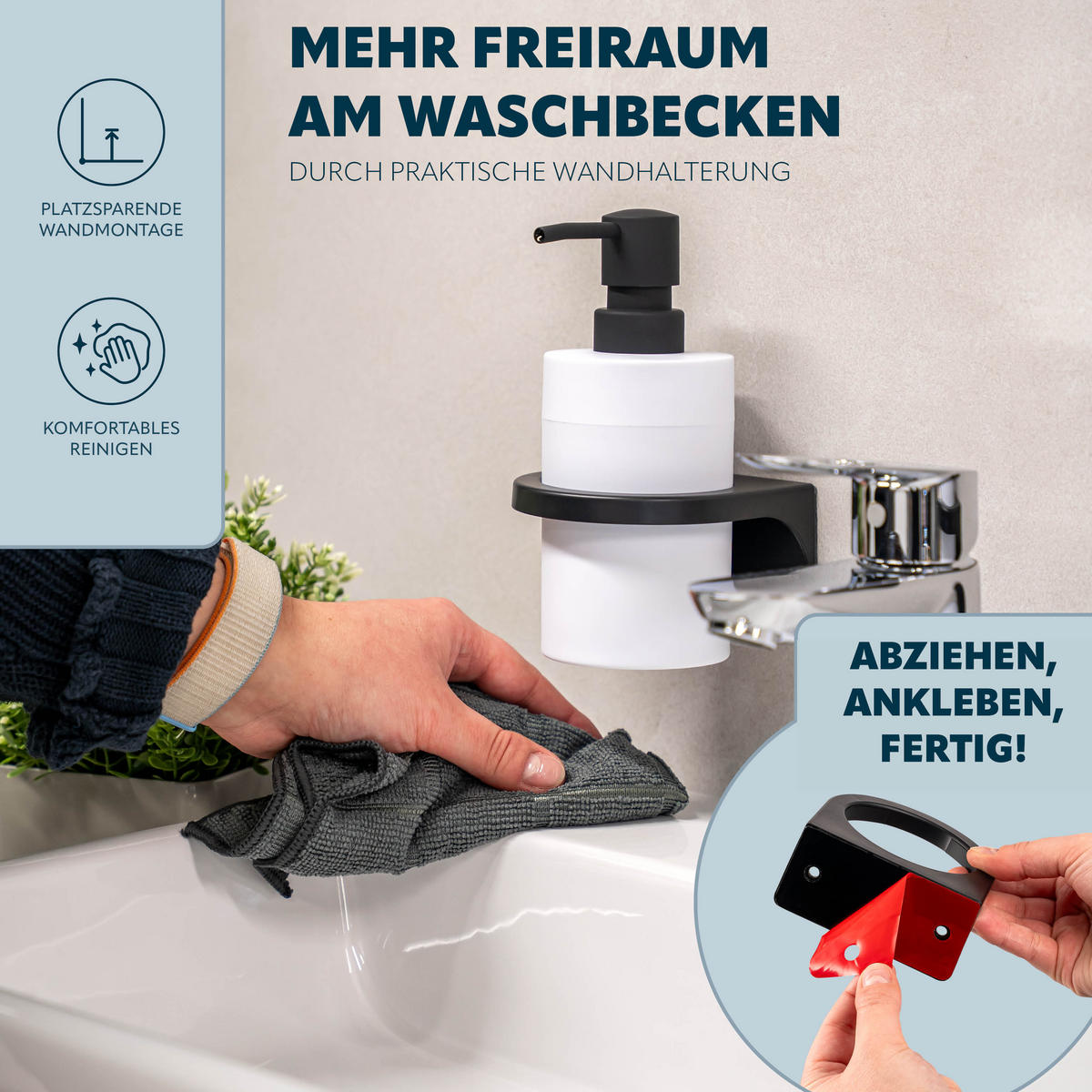 SEIFENSPENDER SAVONA Softtouch, weiß, rund - Weiß, Kunststoff (9/16/10.5cm) - bremermann