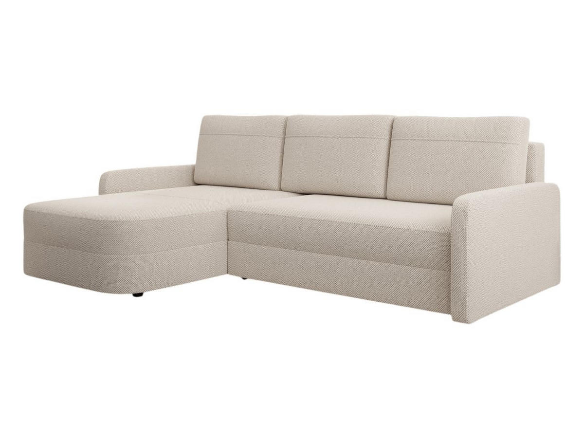 ECKSOFA Arvento Beige - Beige/Schwarz, Holz/Kunststoff (250/170cm) - Graingold