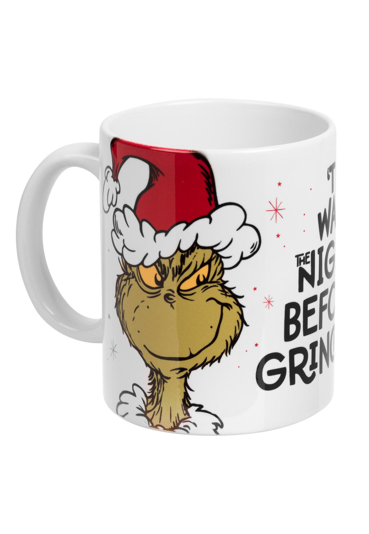 KAFFEEBECHER The Grinch Twas the night before Grinchmas Weiß 320 ml - Weiß, Keramik (0.32L) - United Labels