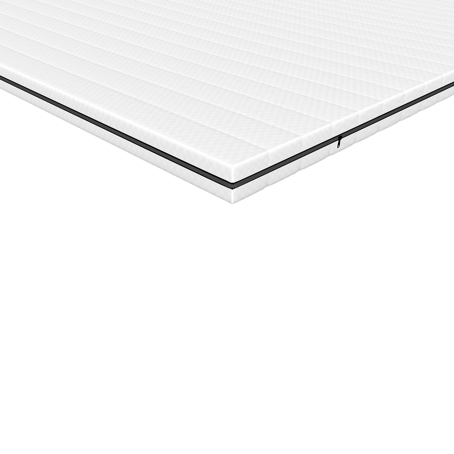 MATRATZENTOPPER 90 x 200 cm – ca. 5 cm Höhe - Weiß, Textil (90/200cm) - Schlaftroll