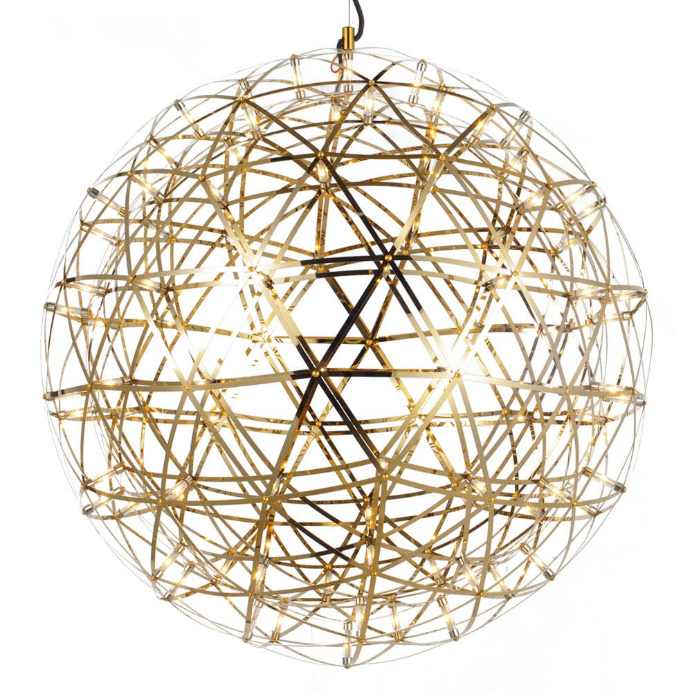 s.luce Led-Hängelampe Gold 70x70x70 cm