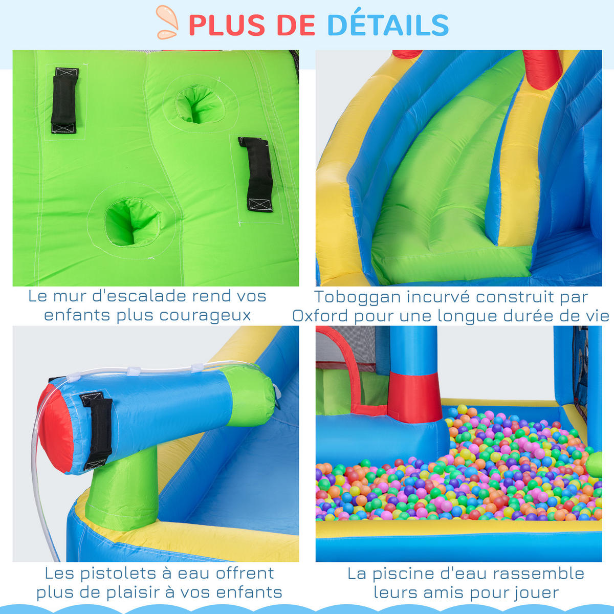 HÜPFBURG DE-18561 mit Rutsche, Trampolin & Pool Mehrfarbig - Multicolor, Kunststoff (390/300/197cm) - ComfortXL
