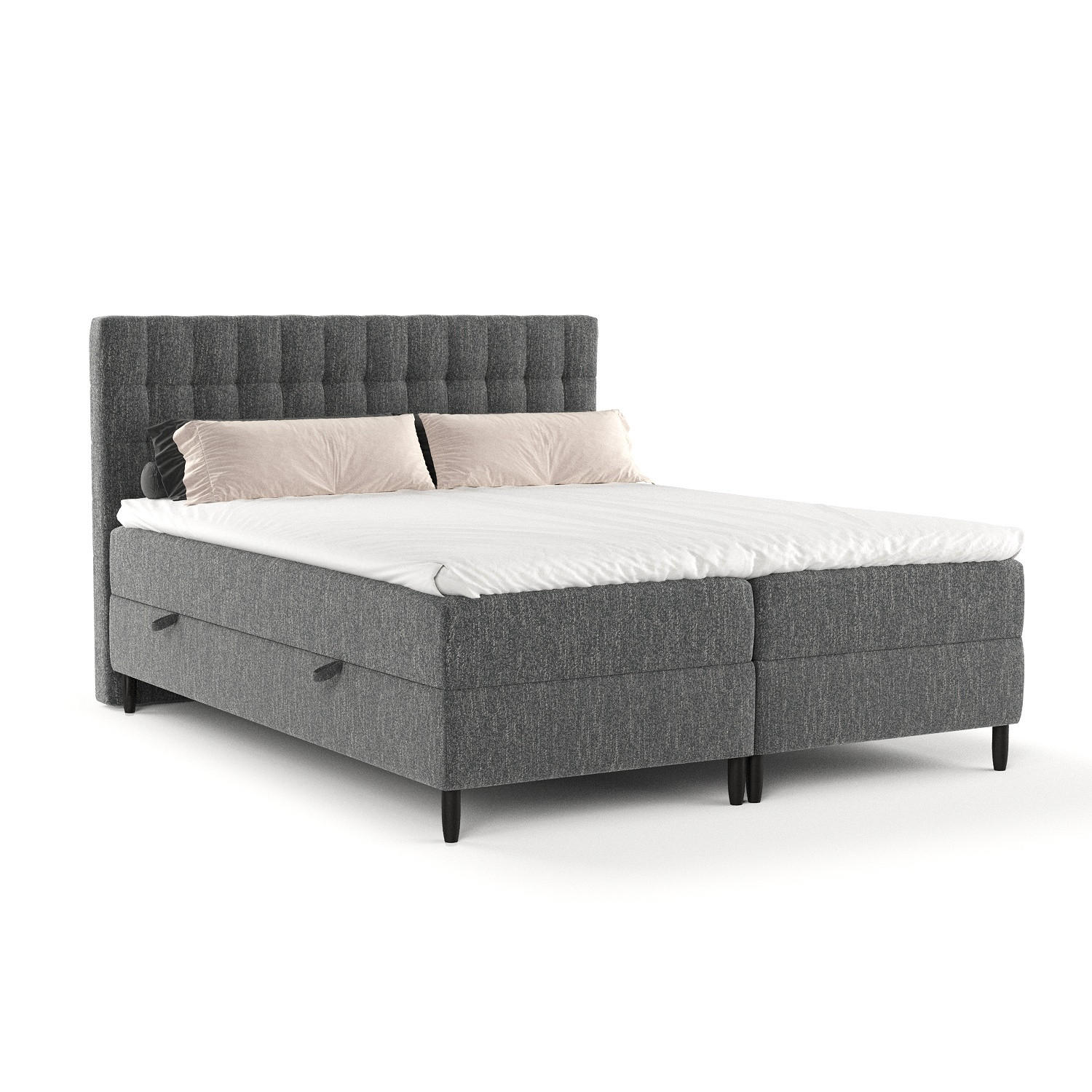 BOXBETT Divine Schwarz 180/200 cm - Schwarz, Holz/Holzwerkstoff (180/200cm) - Maison de Reve
