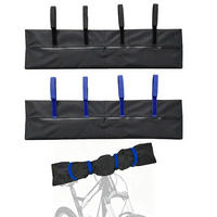 FAHRRAD Lenkerschutz Set 2-teilig Wasserdicht - Schwarz, Textil (23/1/91cm)