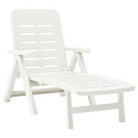 KLAPPLIEGE Kunststoff Weiß - Weiß, Kunststoff (72/96/86cm) - furnicato