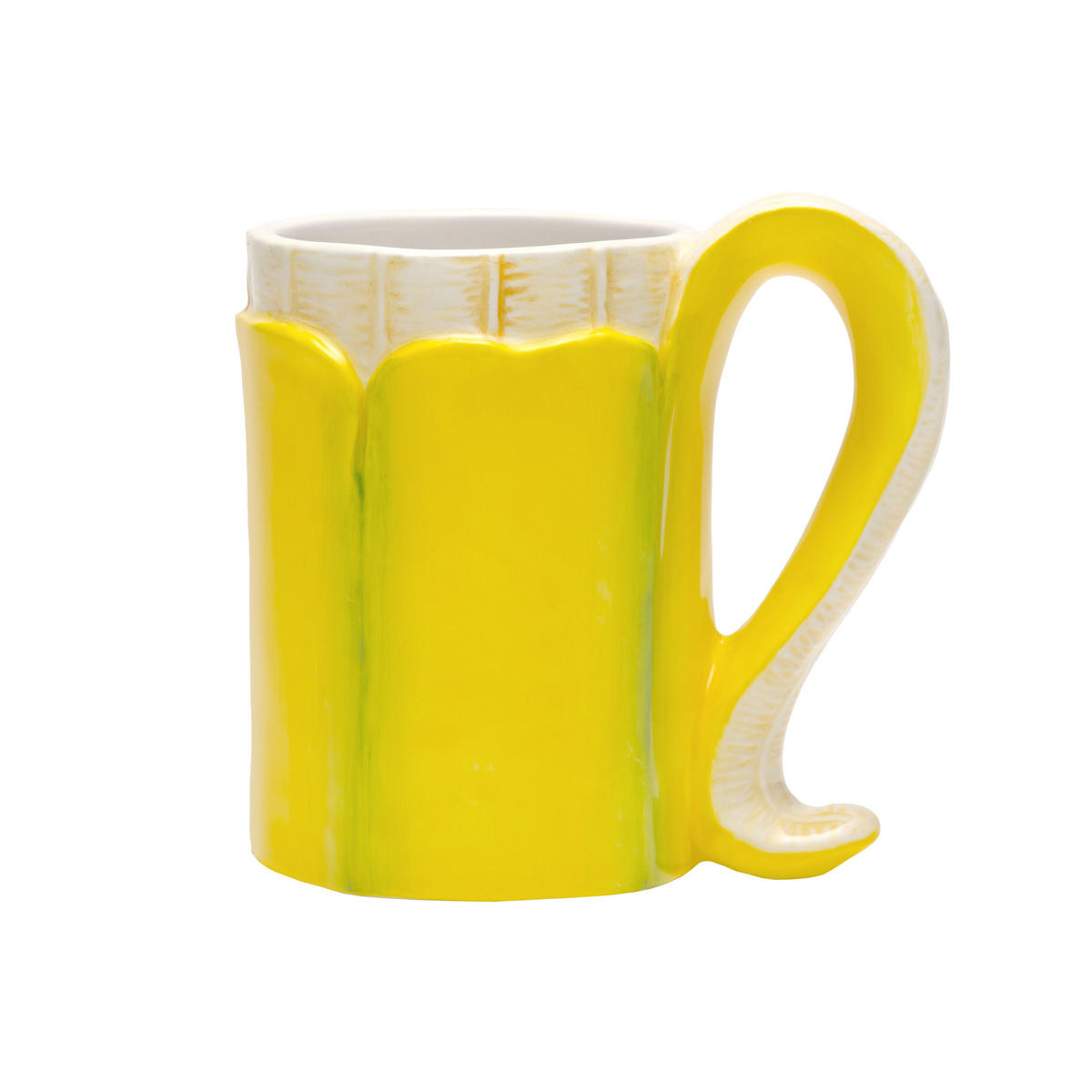 KAFFEETASSE Banana Romance, Dolomit, Gelb, 11 cm - Gelb, Keramik (0.37L) - Donkey Products