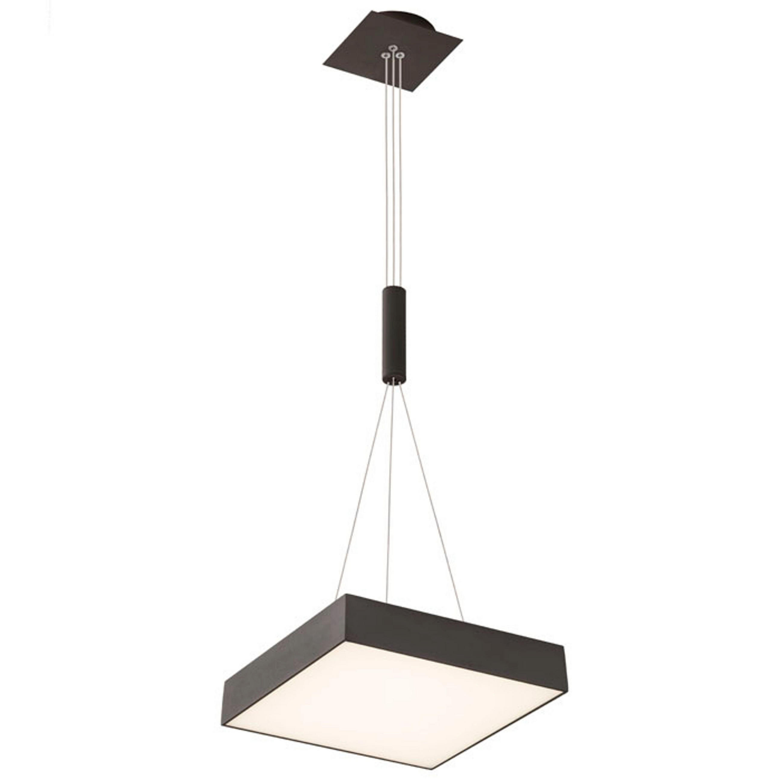 PENDELLEUCHTE LARISA SQ 30 Schwarz 30 W - Schwarz, Metall (30/30/55cm) - Rendl