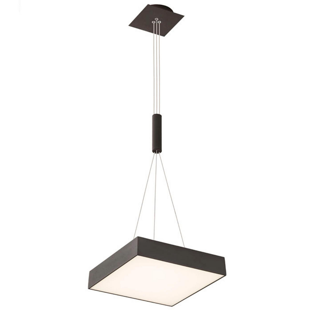 PENDELLEUCHTE LARISA SQ 30 Schwarz 30 W - Schwarz, Metall (30/30/55cm) - Rendl