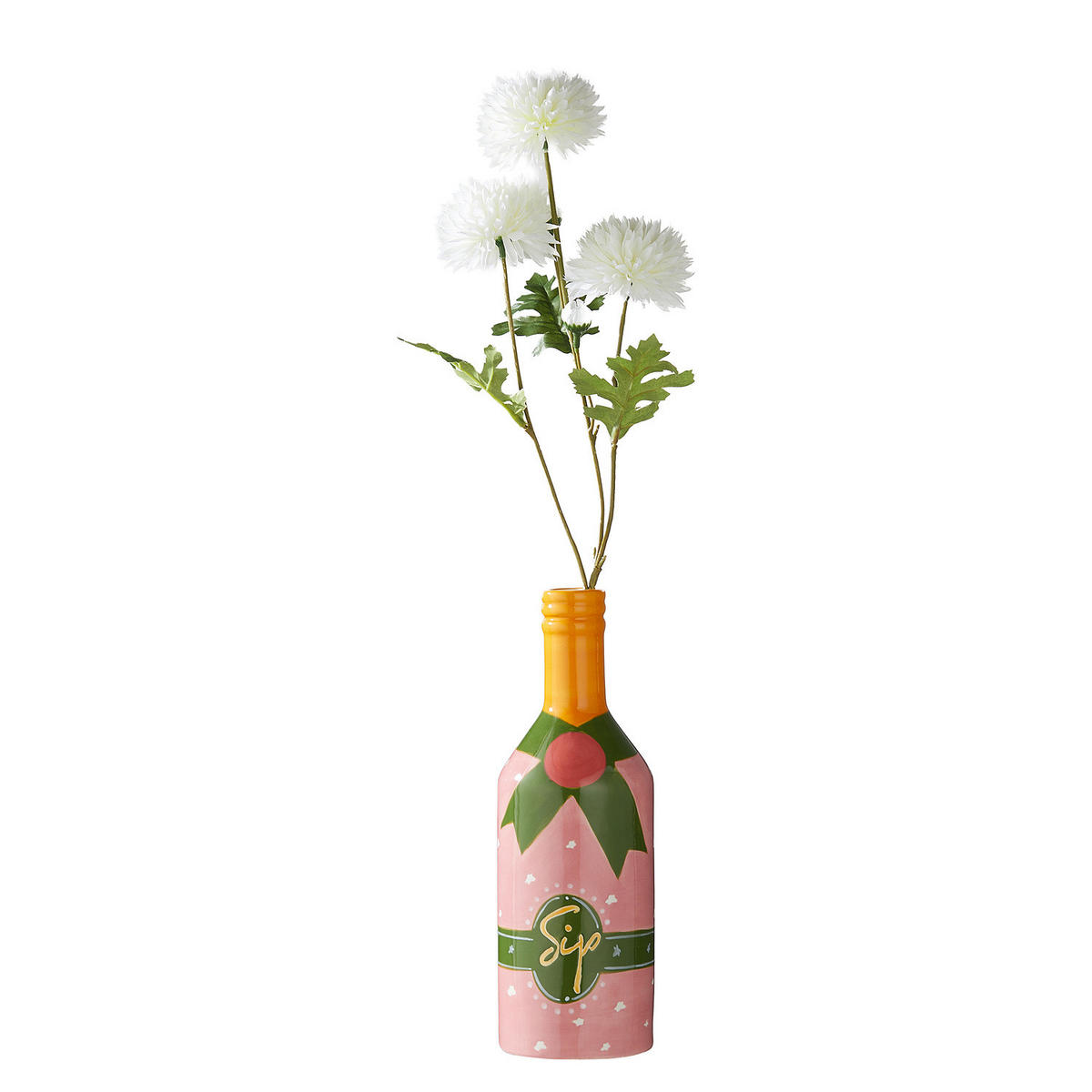 VASE Sip Flasche - Pink, Stein (24cm) - Butlers