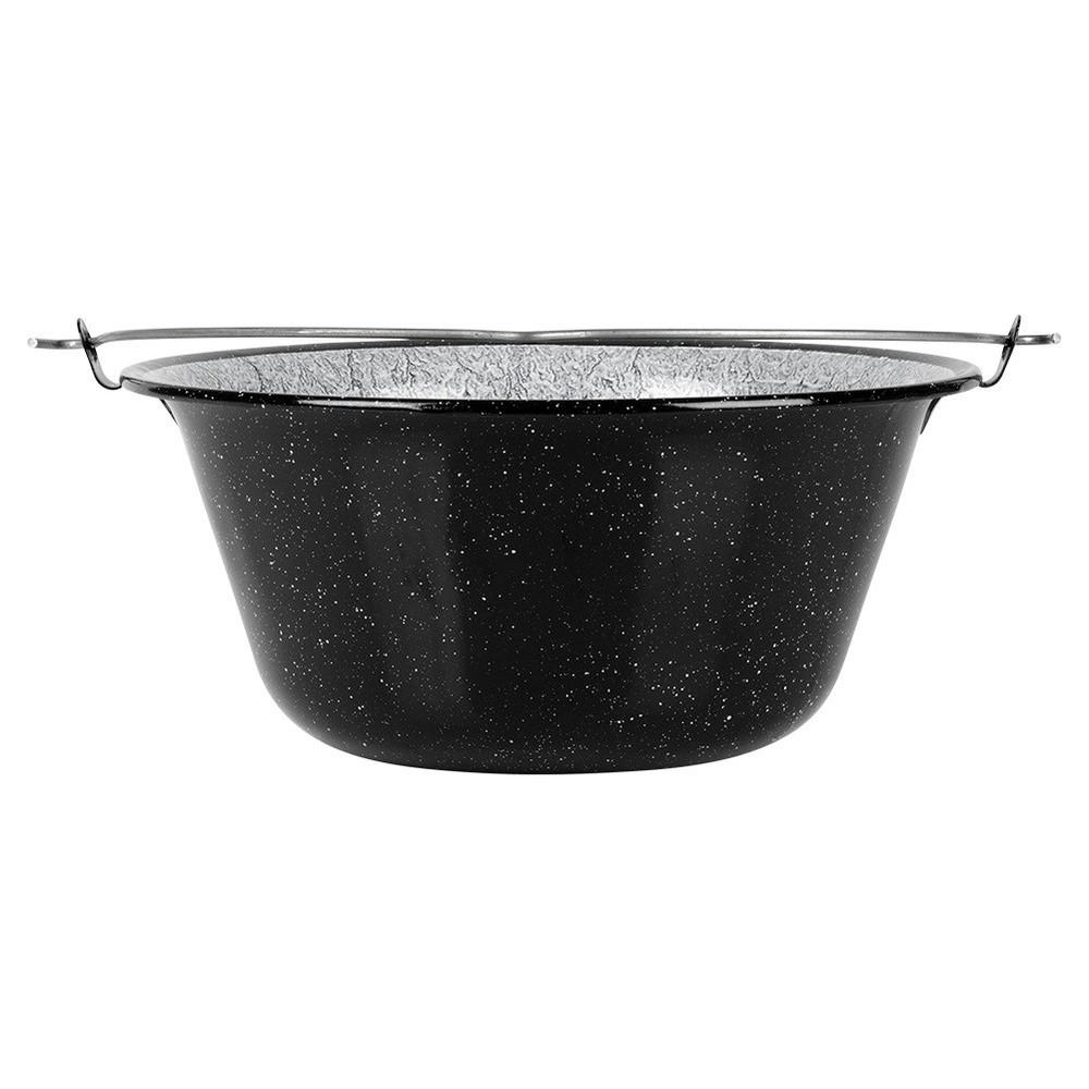 HÄNGEKESSEL ungarisch Emaille 13 l Schwarz - Schwarz, Metall (40/17.5/46cm) - Orion 