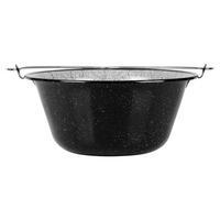 HÄNGEKESSEL ungarisch Emaille 13 l Schwarz - Schwarz, Metall (40/17.5/46cm) - Orion 