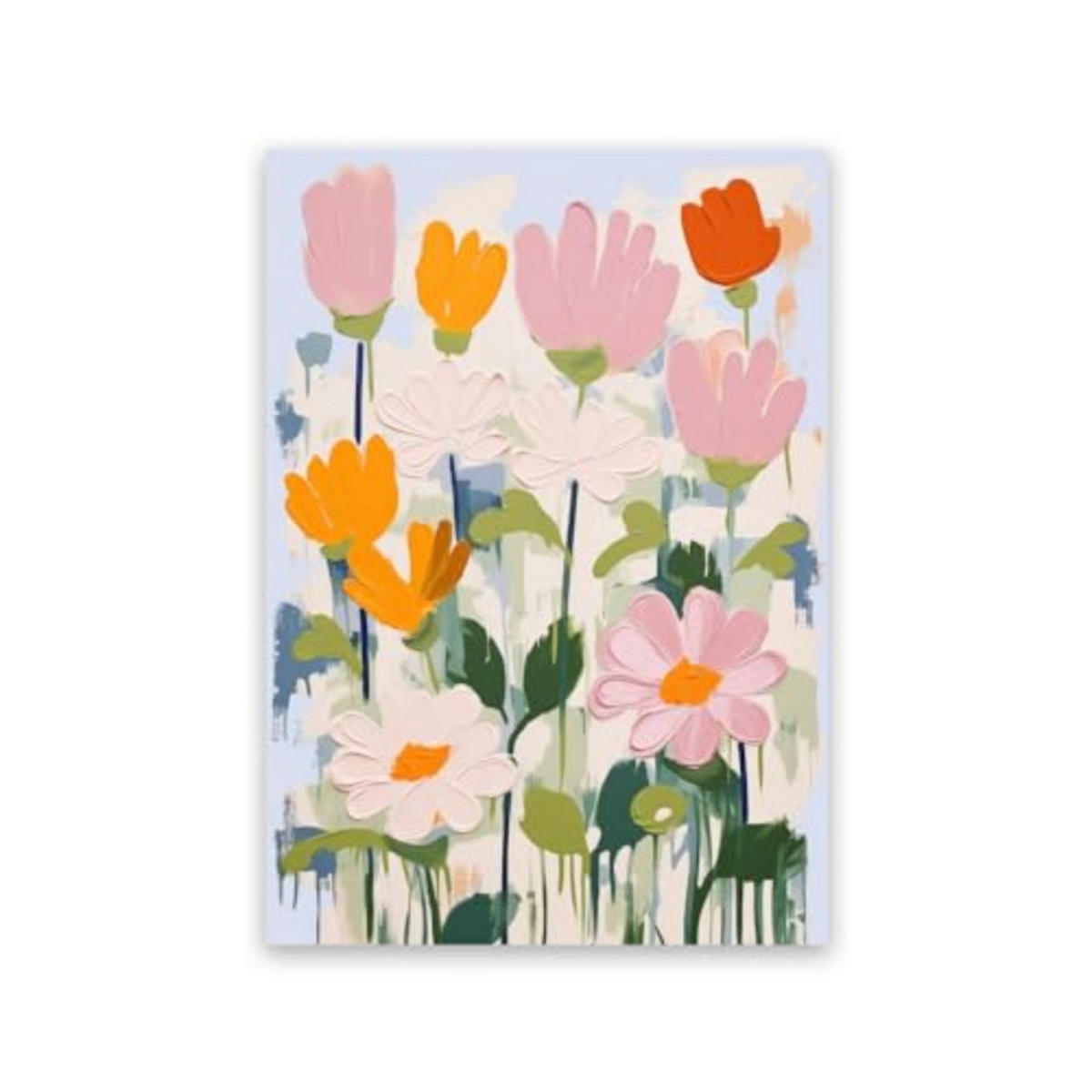 POSTER Setzlinge Ringelblume Blatt A4 Rahmenlos - Klar, Papier (29.7/5/21cm) - Nacnic