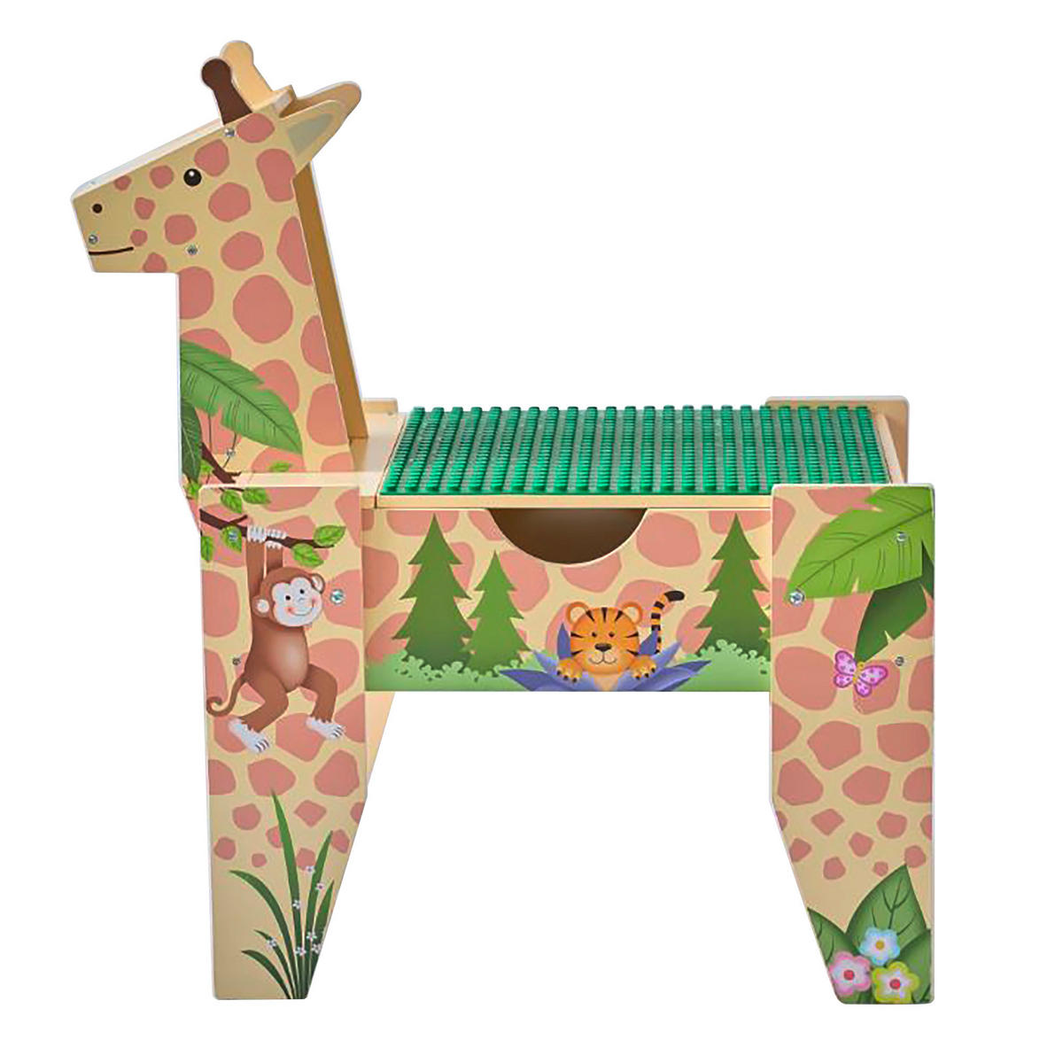 AKTIVITATSTISCH 2-in-1 Holz mit Stauraum, 71cm, Mehrfarbig - Multicolor, Holzwerkstoff (41/65cm) - Teamson Kids