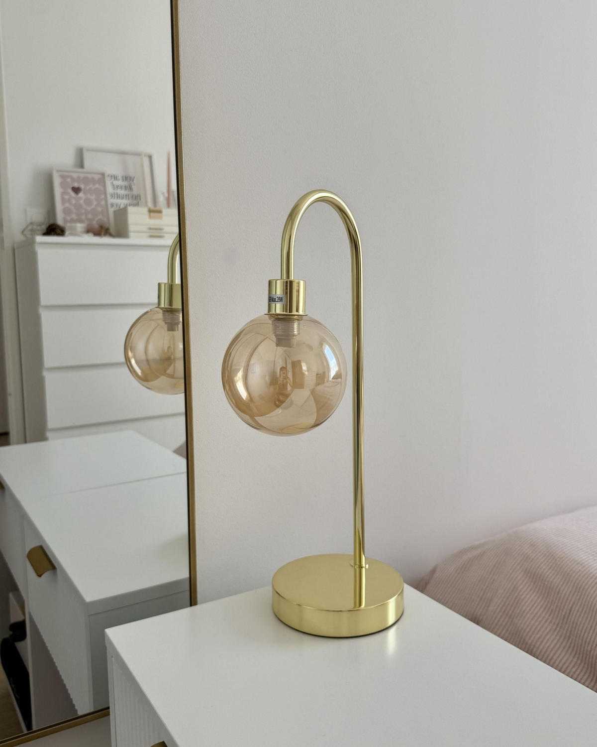 TISCHLAMPE Ramis 13/13/41 cm - Goldfarben, Metall (13/13/41cm) - Beliani