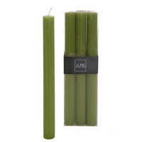 DUFTKERZE AURA - Grün - 9 Std. - 6er set - Grün, Paraffin (4.5/24/7cm) - J-Line