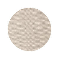 WOLLTEPPICH rund Hector Beige ø 150 cm rund - Beige, Textil (150/150cm) - benuta Finest