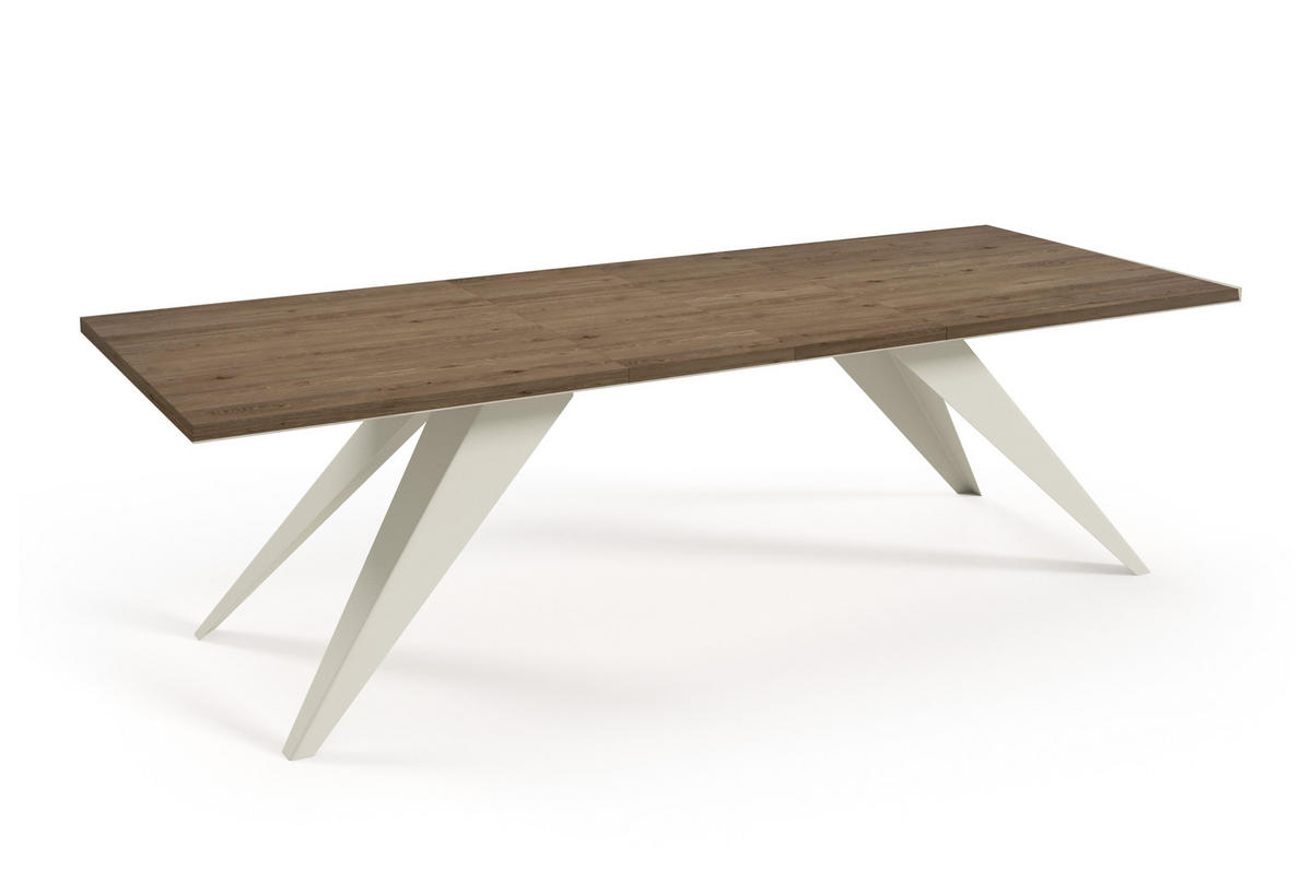 ESSTISCHE SENTO - Kaschmir/Trüffeleichefarben, Holzwerkstoff (80/140/76cm) - Meblini