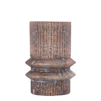 WINDLICHT Koi Braun 16/16/25cm - Braun, Glas (16/25/16cm) - PTMD Collection