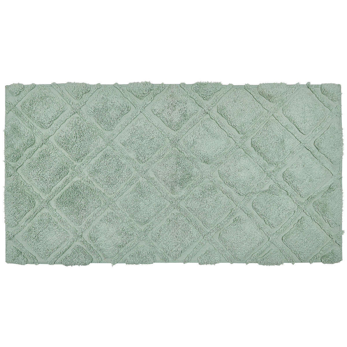 KURZFLOR-TEPPICH Hatay 150/80 cm - Grün, Textil (80/150cm) - Beliani