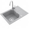 GRANITSPÜLE KKO grau 600x435mm - Grau, Holzwerkstoff (43/17/43cm) - roe furniture