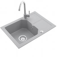 GRANITSPÜLE KKO grau 600x435mm - Grau, Holzwerkstoff (43/17/43cm) - roe furniture