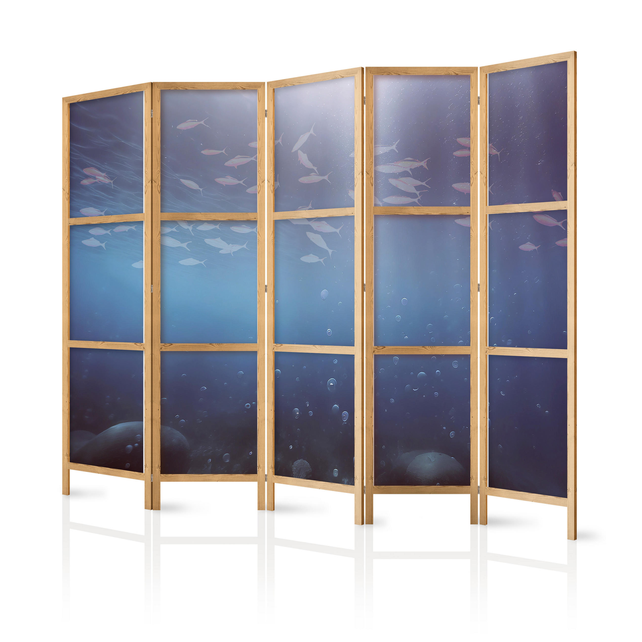 Muralo Paravent Blau 225x172x3 cm