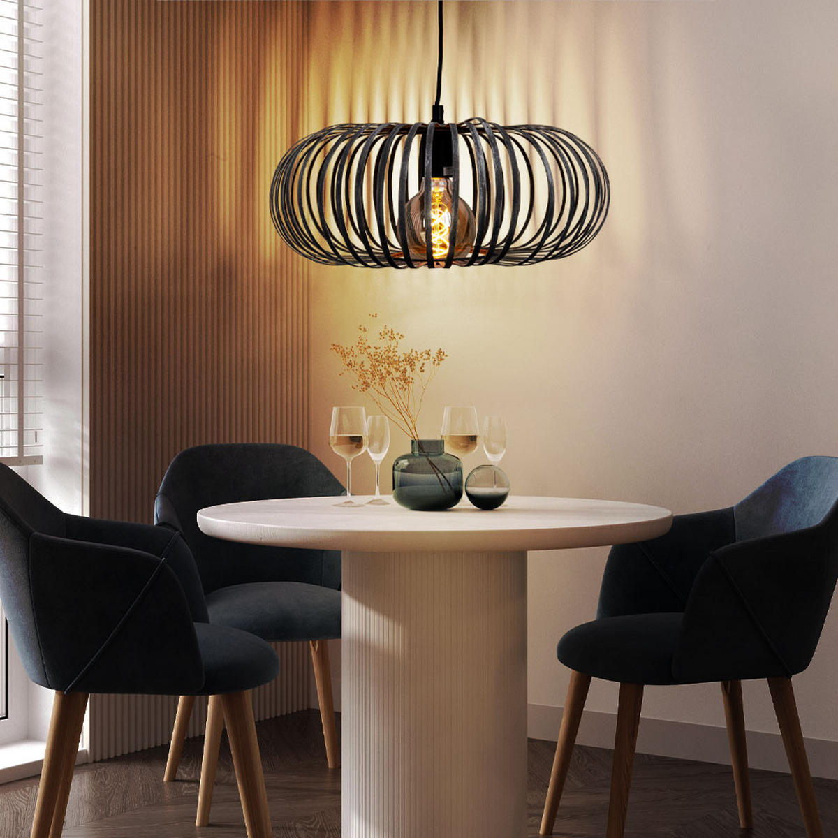 LED HÄNGELEUCHTE Johann Silber - Silberfarben, Metall (40/11.2/150cm)