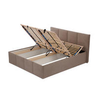 POLSTERBETT Dalas Sahara 160 x 200 x 40 cm Bettkasten Mit hochwertiger Matratze H2 (bis 100 kg) und Lattenrost - Sahara, Holz (160/200cm) - Halmon Schlafkomfort Betten 