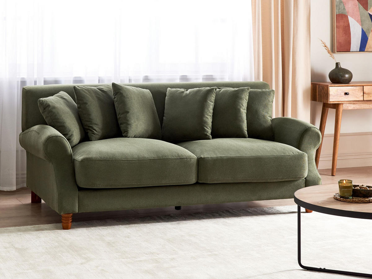 Beliani 2 SITZER SOFA dunkelgrun Eike jetzt nur online XXXLutz