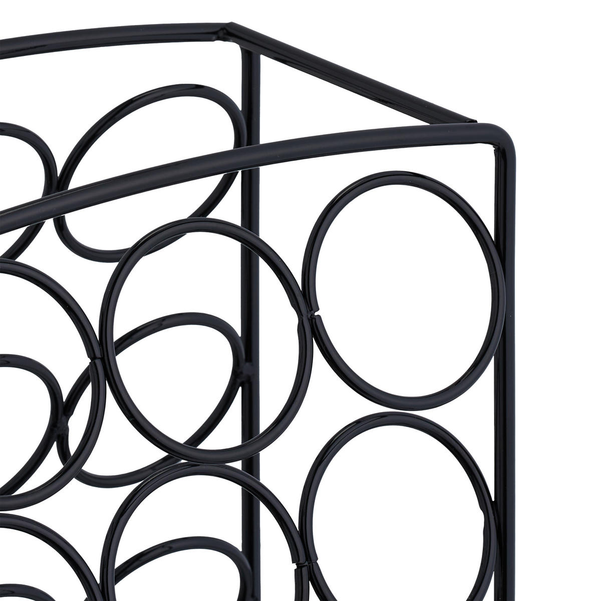 KAPSELHALTER - Schwarz, Metall (16/30.5/12.5cm) - Relaxdays