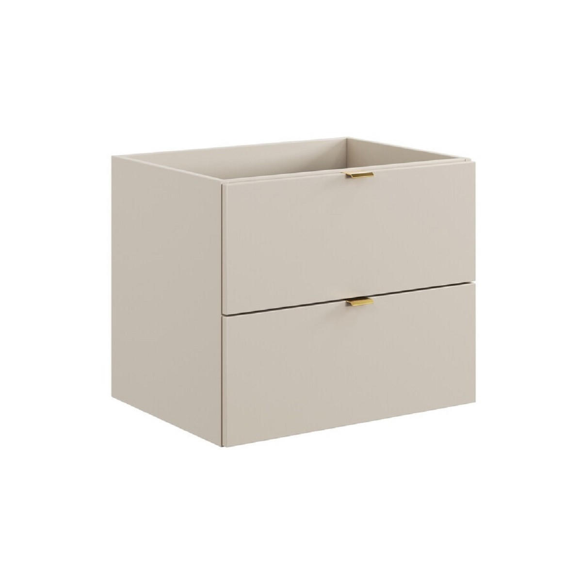 WASCHTISCHUNTERSCHRANK 60 cm 3Teile - Dalia Cashmere D BM358 in Kaschmir/Matt - Kaschmir, Holz (60/50/48cm)