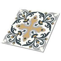 FLIESENAUFKLEBER 9 Stück 30x30 cm selbstklebend Pflanzenmuster - Multicolor, Textil (30/1.6/30cm) - TULUP