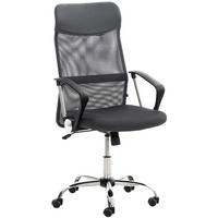 BÜROSTUHL Waterloo, Kunstleder Grau - Grau, Textil/Metall (60/118/53cm) - TPFLiving